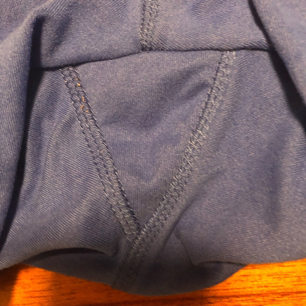 Balance Collections Solid Blue Crop Leggings - image 3